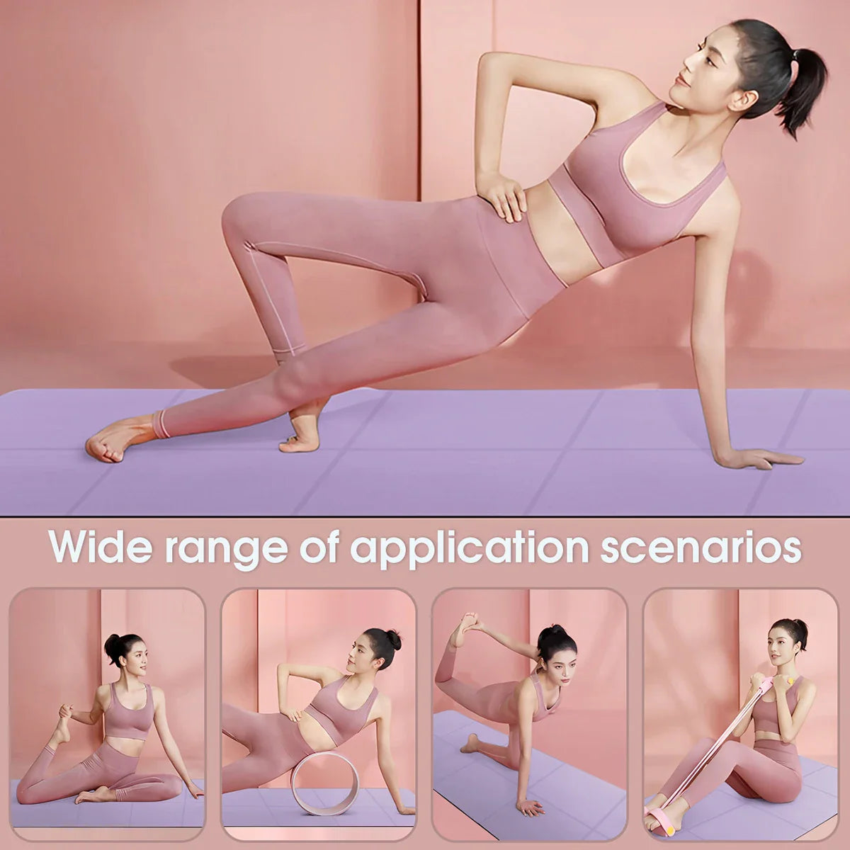 Foldable EVA Yoga Mat Travel Fitness Exercise Mat Eco-Friendly