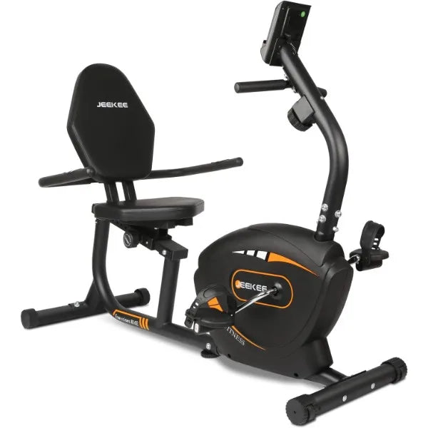 Recumbent Exercise Bike Indoor Magnetic Cycling Home Fitness Equipment Black
