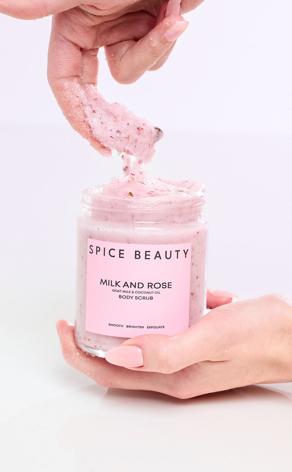 Milk and Rose Body Scrub Exfoliating Skin Care Treatment