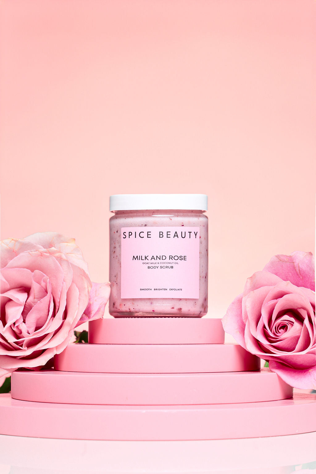 Milk and Rose Body Scrub Exfoliating Skin Care Treatment