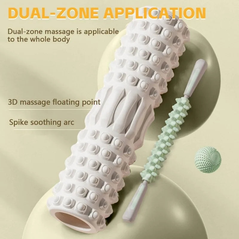 MuscleFlex Foam Roller Stretch Recovery Massage Fitness Training Tool