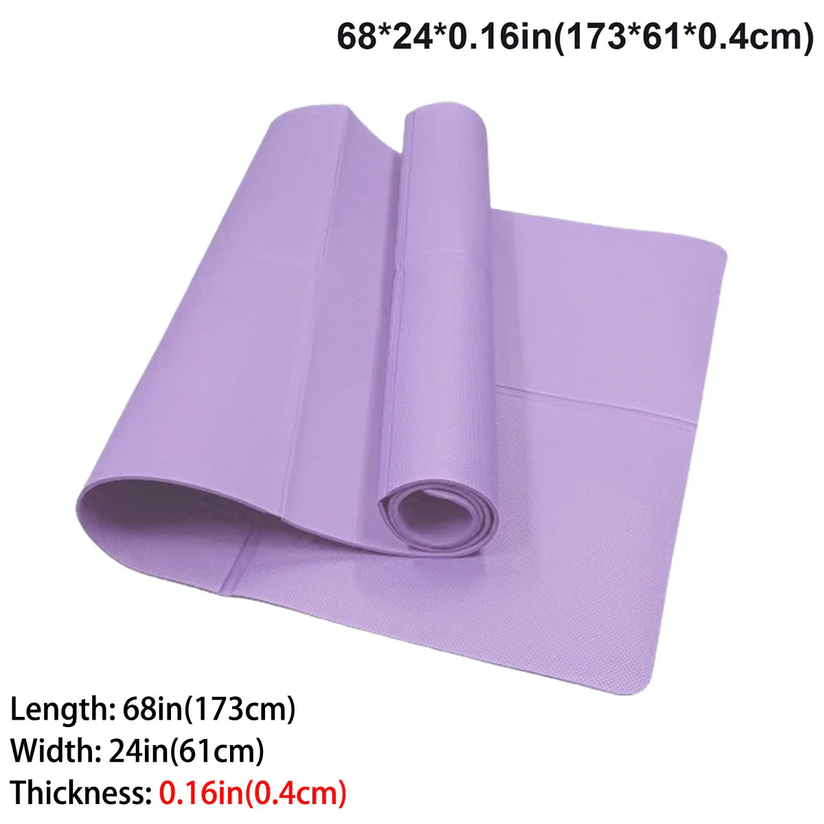 Foldable EVA Yoga Mat Travel Fitness Exercise Mat Eco-Friendly