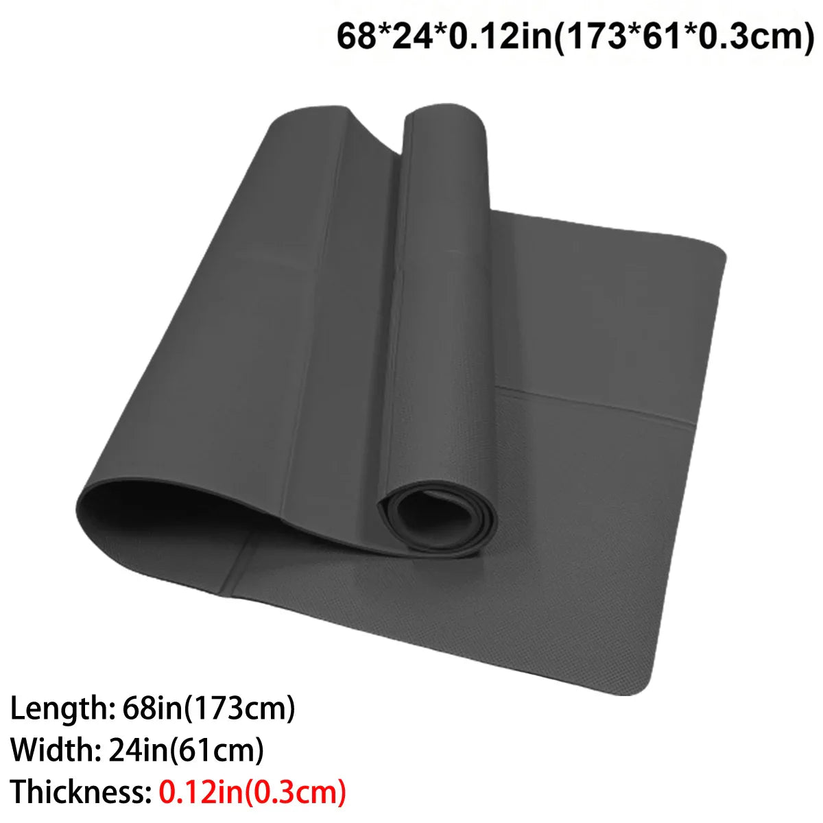 Foldable EVA Yoga Mat Travel Fitness Exercise Mat Eco-Friendly