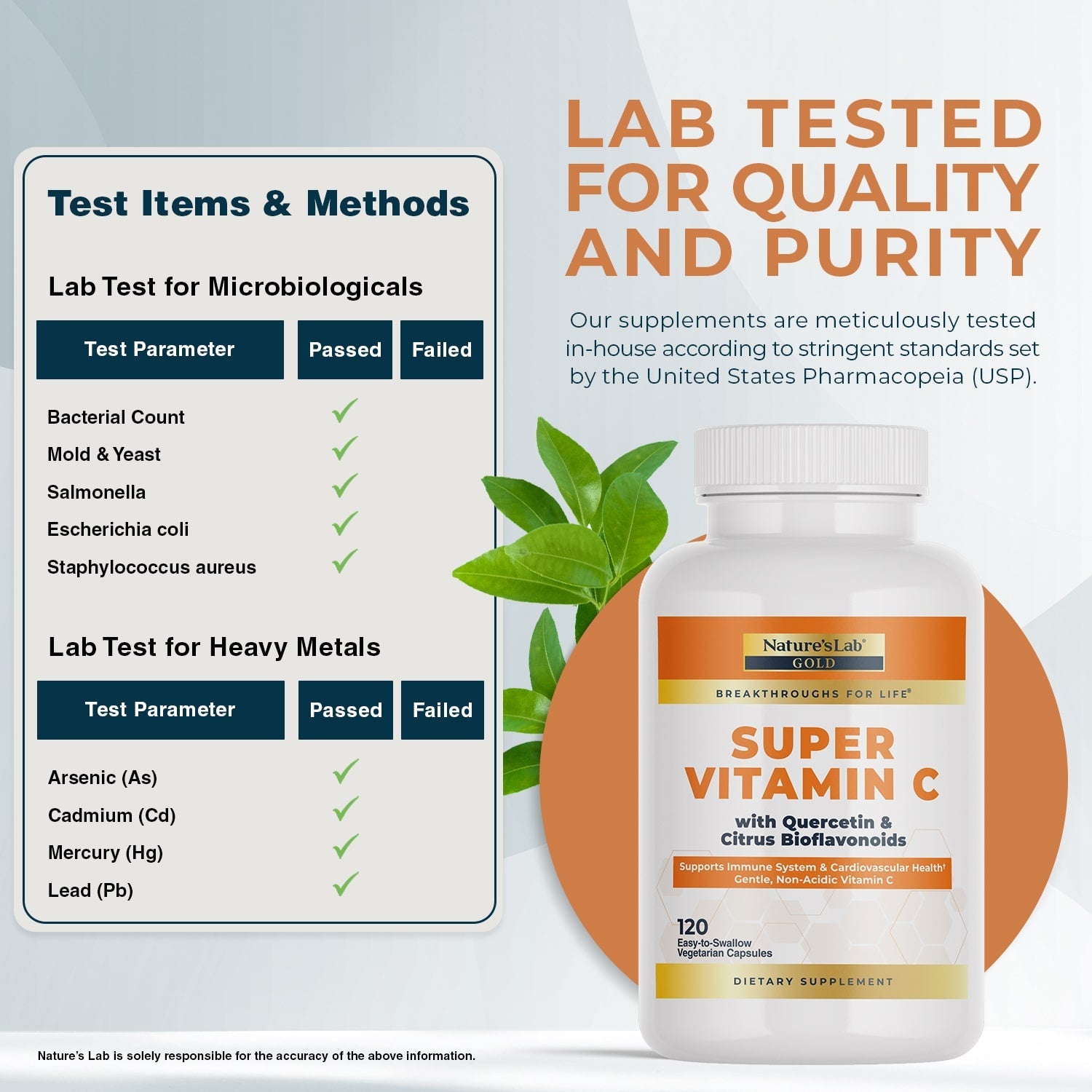 Gold Vitamin C 1000mg 120 Capsules Supplement