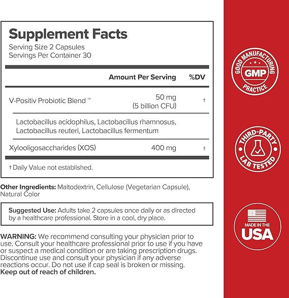 URO Vaginal Probiotics for Women pH Balance with Prebiotics & Lactobacillus Probiotic Blend - Women's Vaginal Health Supplement - Promote Healthy Vaginal Odor & Vaginal Flora, 60 Count