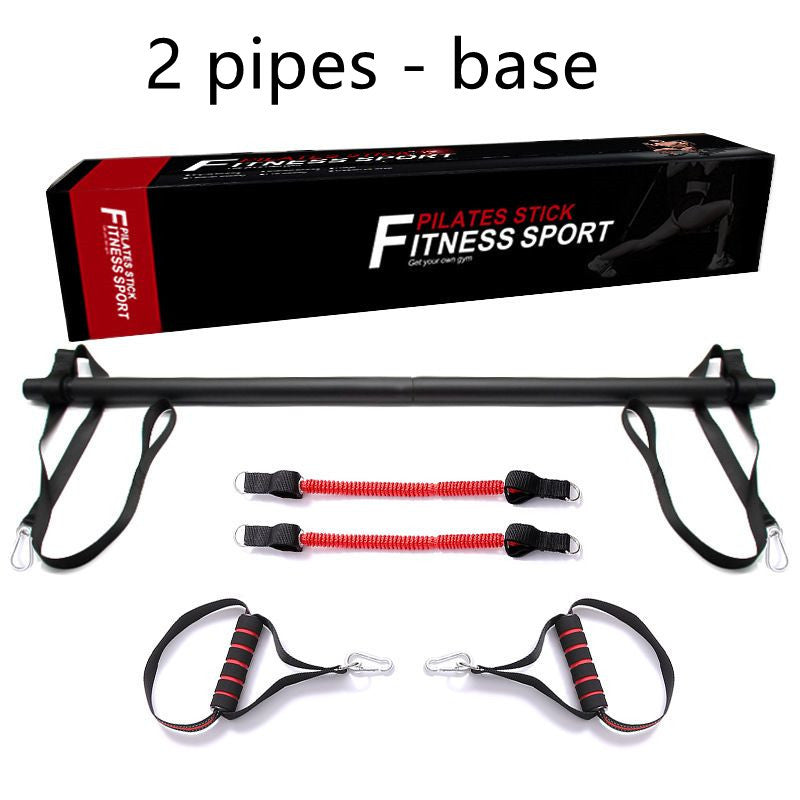 Pilates Bar Kit Resistance Bands Portable Home Gym Workout Set