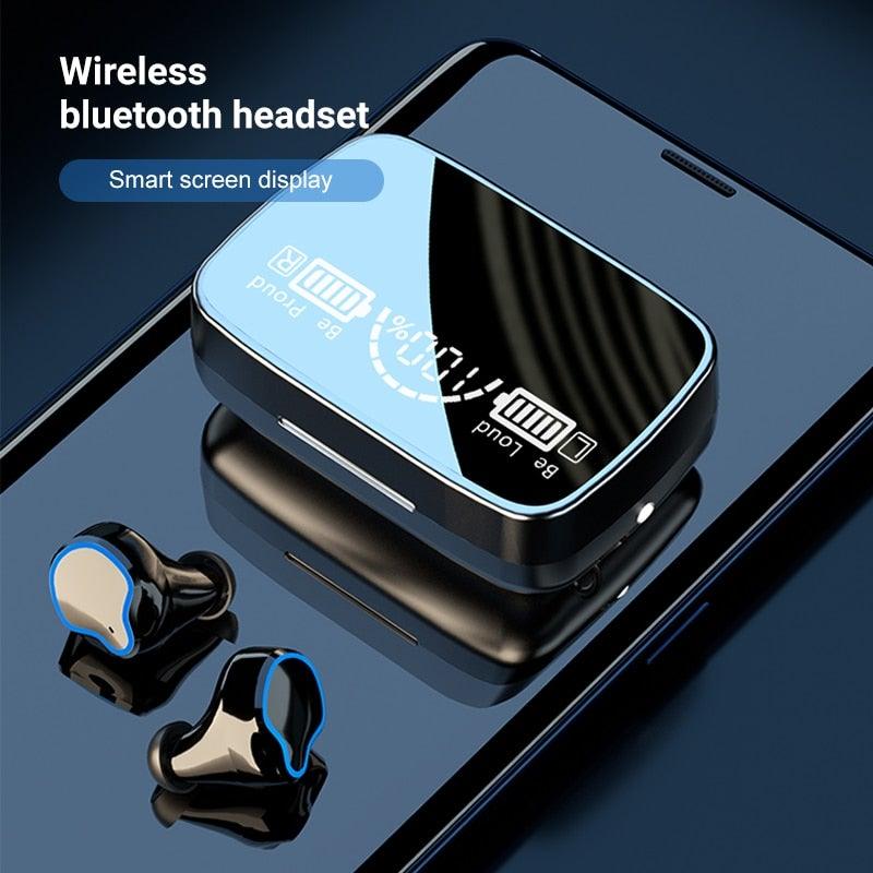 Wireless Bluetooth 5.1 Sports Headphones Waterproof Earbuds with Display