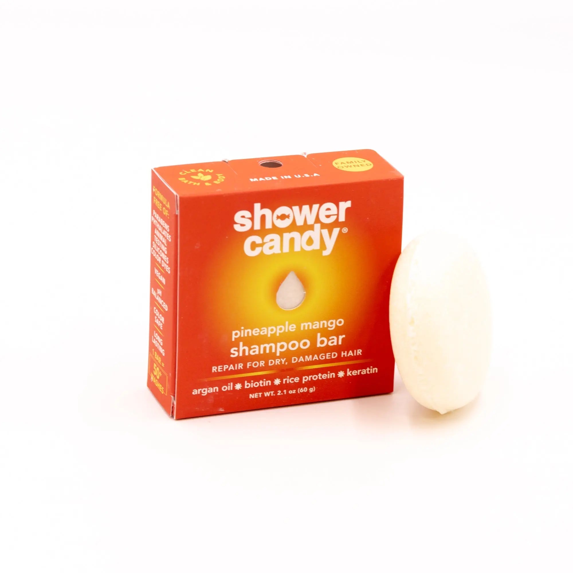 Pineapple Mango Shampoo Bar Repair for Dry Damaged Hair