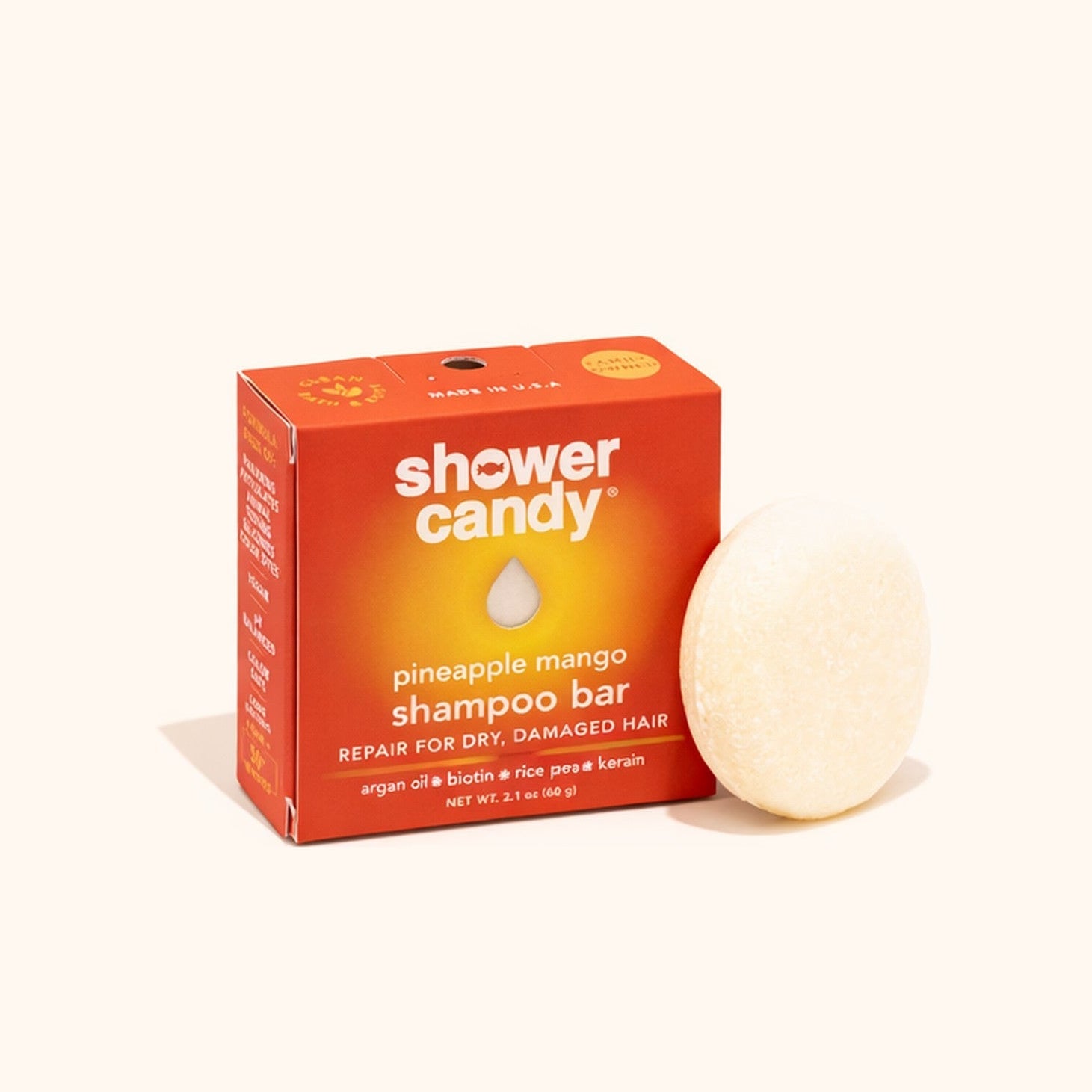 Pineapple Mango Shampoo Bar Repair for Dry Damaged Hair