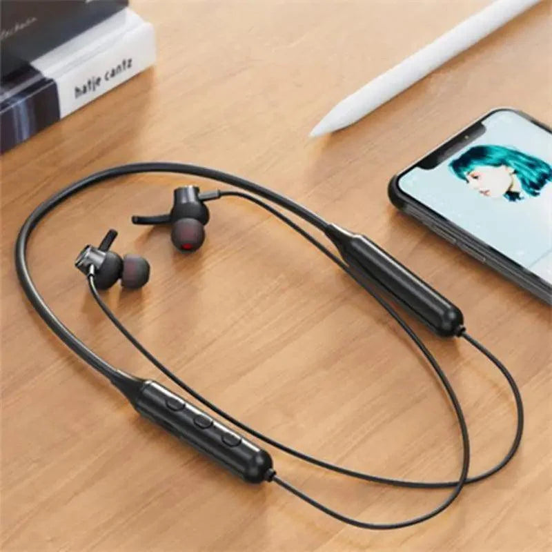 Wireless Bluetooth Magnetic Sports Earphones Waterproof Noise Cancelling Headset