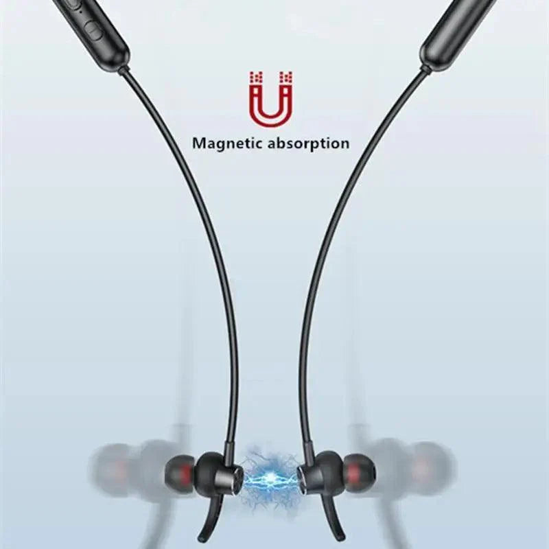 Wireless Bluetooth Magnetic Sports Earphones Waterproof Noise Cancelling Headset