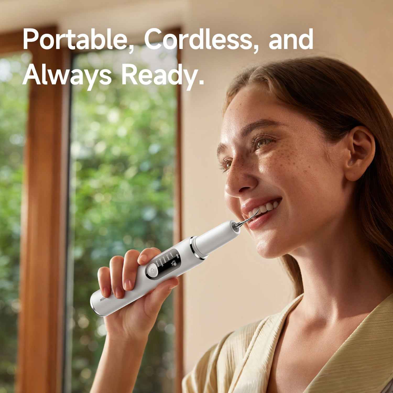 T6 Ultrasonic Tooth Cleaner - Smart Dental Plaque Remover for Effective Oral Hygiene