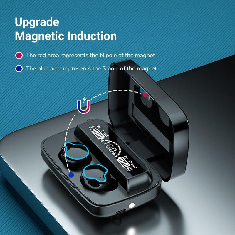 Wireless Bluetooth 5.1 Sports Headphones Waterproof Earbuds with Display